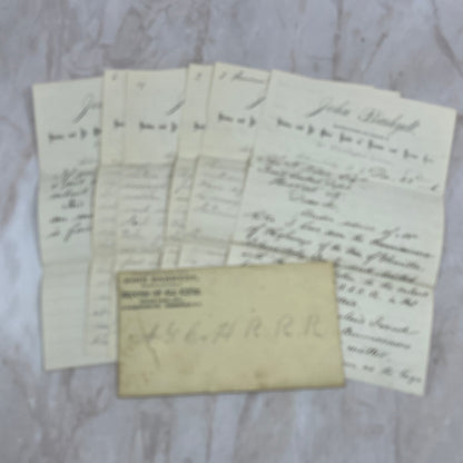 1886 Handwritten Letter John Barhydt Broom Maker Schenectady NY TG9-E1