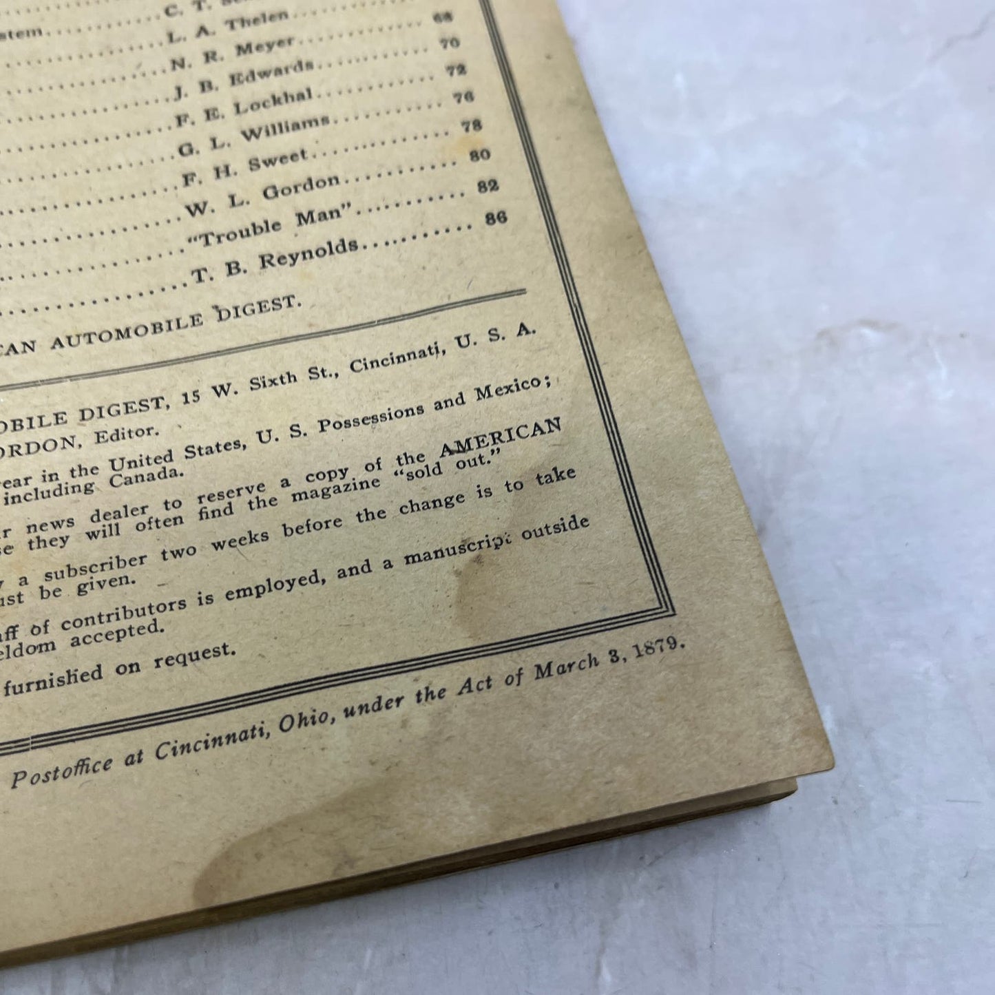 1923 Aug American Automobile Digest Magazine TI8-S7