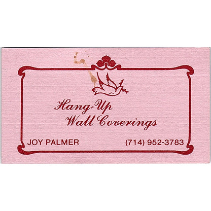 Hang Up Wall Coverings Joy Palmer California Vintage Business Card SF3-B7