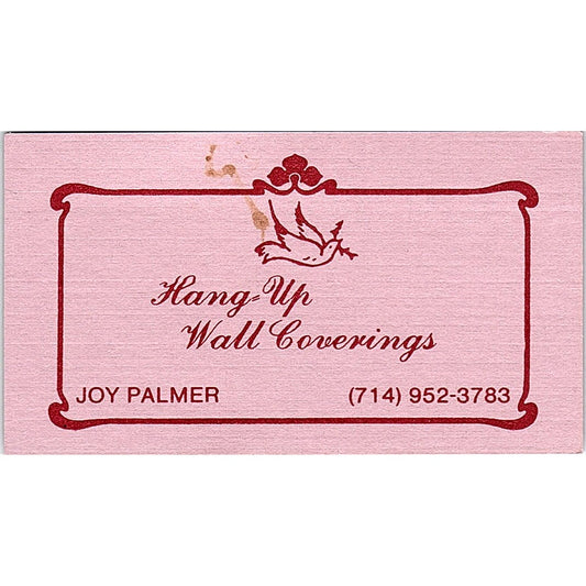 Hang Up Wall Coverings Joy Palmer California Vintage Business Card SF3-B7