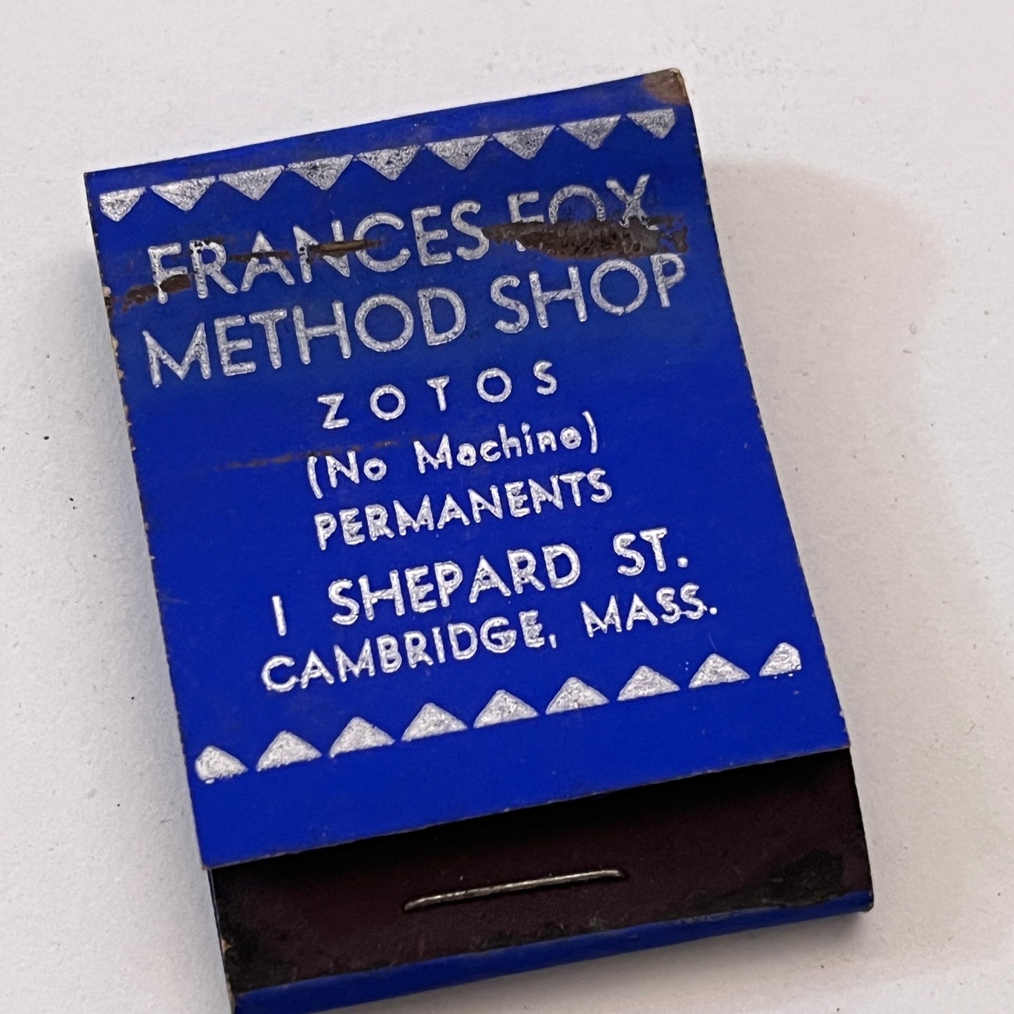 Frances Fox Method Shop Cambridge MA Vintage Matchbook Cover TB8-MB3-2