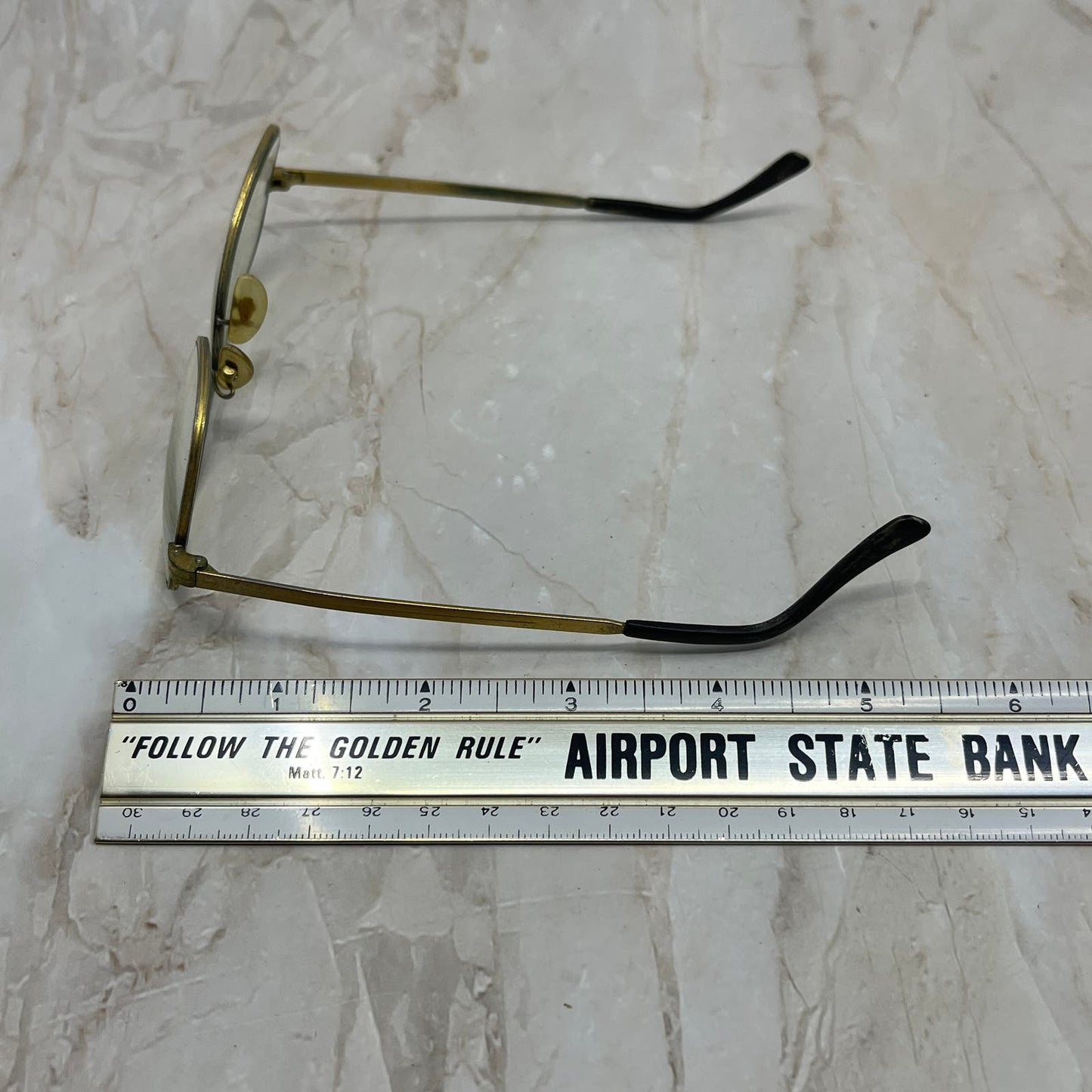 Retro Men’s Cottet Pilot Brass Tone Aviator Sunglasses Eyeglasses Frame TD7-G4-8