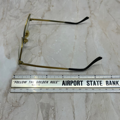 Retro Men’s Cottet Pilot Brass Tone Aviator Sunglasses Eyeglasses Frame TD7-G4-8