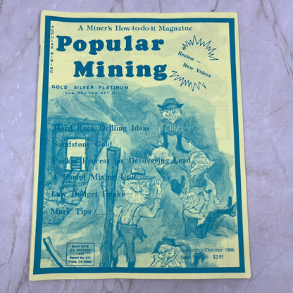 1986 Sep/Oct - Popular Mining Magazine - Treasure Hunting Prospecting Gold M11