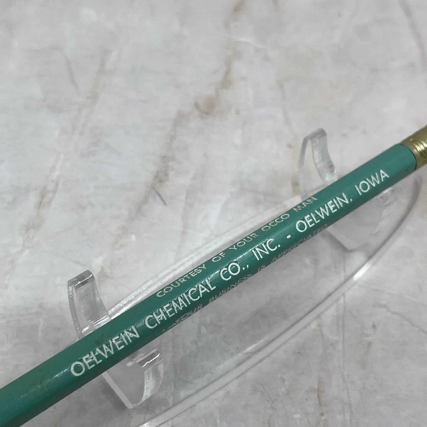 Oelwein Chemical Co Occo Man Iowa Vintage Advertising Pencil SB8-1