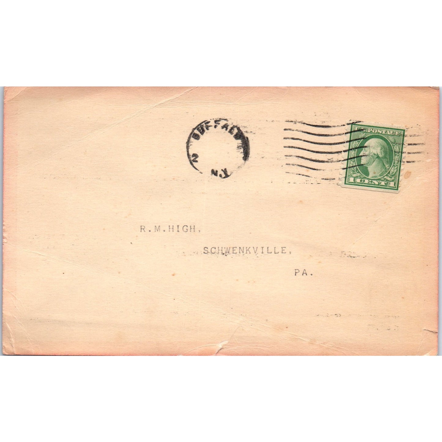 c1920 Clover Leaf Milling Co Buffalo NY A.E. Yardley Advertising Postal Card PD7