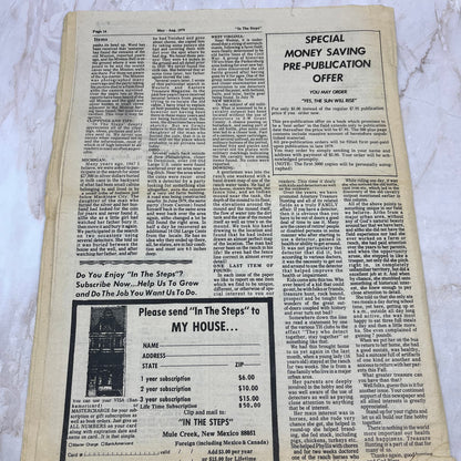 1979 Aug - In the Steps of the Treasure Hunter Newspaper - Mule Creek NM M11