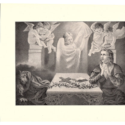 The Game of Life - Moritz Retzsch - 1898 Litho Art Print D19