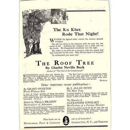 The Roof Tree Charles Neville Buck c1920 Ad AF8-10