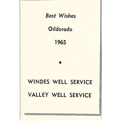 The Topper Motor Hotel,  Windes & Valley Well Service - Taft CA 1965 Ad AF8-M6