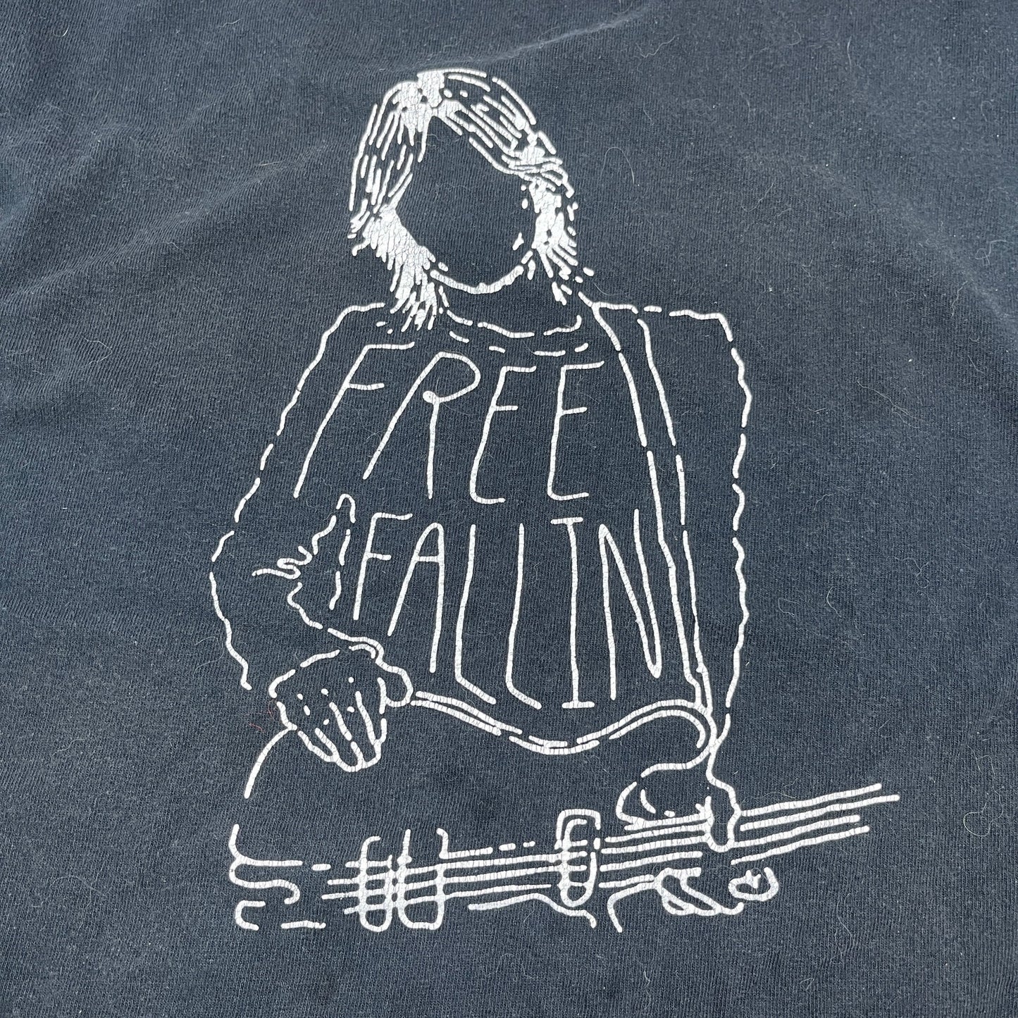 c1990 Tom Petty Free Fallin Concert Tour T-Shirt Size L Gildan TE2