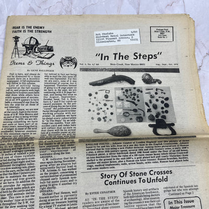 1978 Aug - In the Steps of the Treasure Hunter Newspaper - Mule Creek NM M11