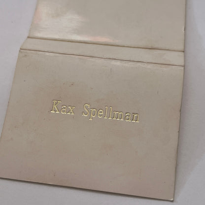 Kax Spellman Monogrammed Vintage Matchbook Cover MM2-8