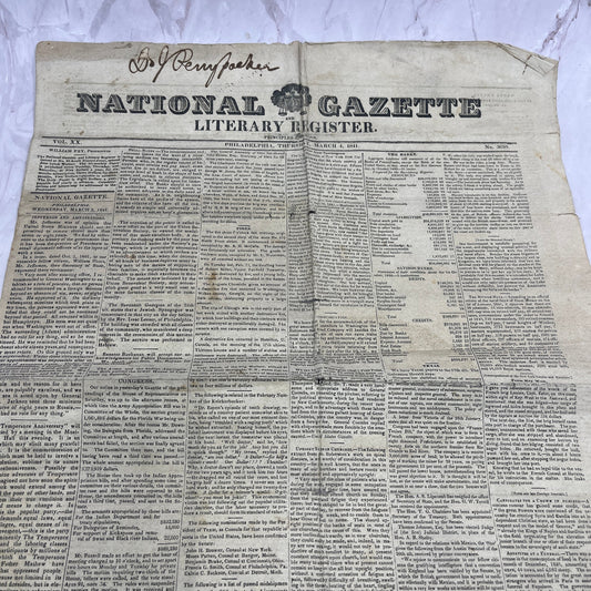 1841 March 4 - National Gazette Literary Register - Indians Escape Tampa Bay D22