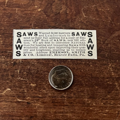 SAWS Emerson, Smith and Co Beaver Hills PA Original Advertisement AD8-P29