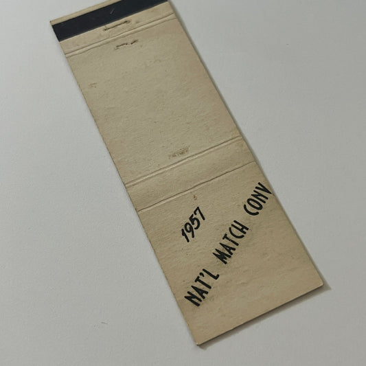 1957 National Match Convention Vintage Matchbook Cover MB59-4