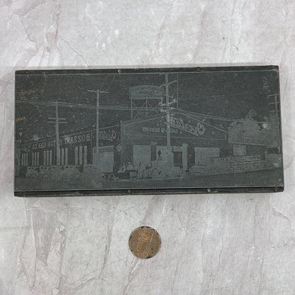 Bozzani Motors Garage Covina California Vintage Letterpress Printers Block Plate SF5