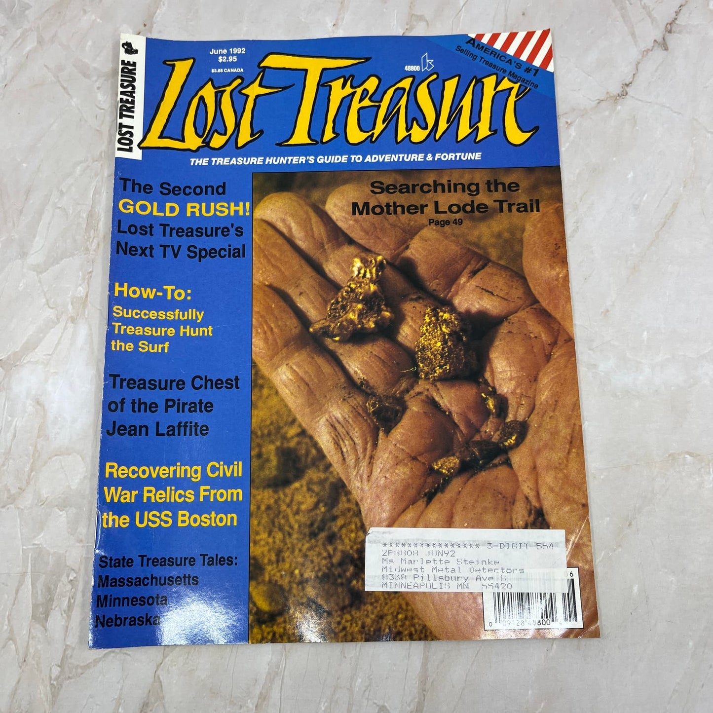 1992 June - Lost Treasure Magazine - Treasure Hunting Gold Prospecting M14