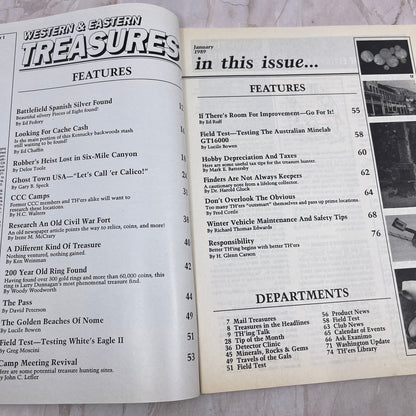 1989 Jan - Western & Eastern Treasures Magazine - Treasure Hunting Gold M11