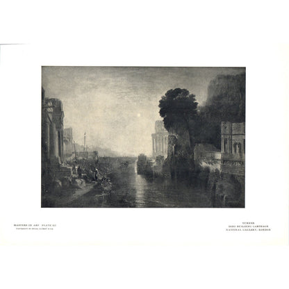 Dido Building Carthage - Turner c1905 Art Print D12