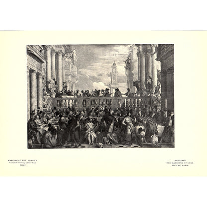 The Marriage at Cana - Veronese - 1904 Litho Art Print AF4-7