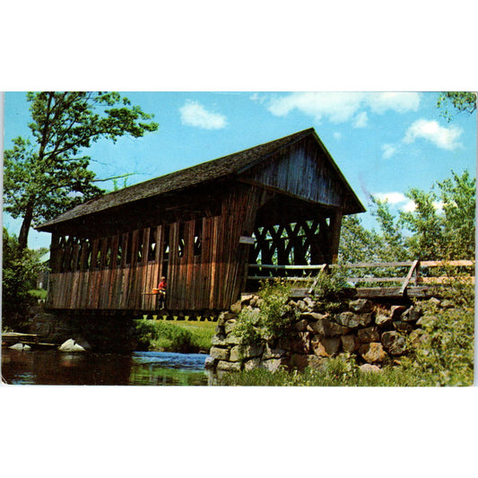 Blackwater River New Hampshire Covered Bridge Postcard PB12