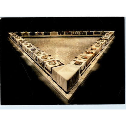 The Dinner Party by Judy Chicago - 1979 Oversized Postcard AB8-RS1