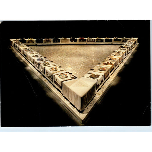 The Dinner Party by Judy Chicago - 1979 Oversized Postcard AB8-RS1