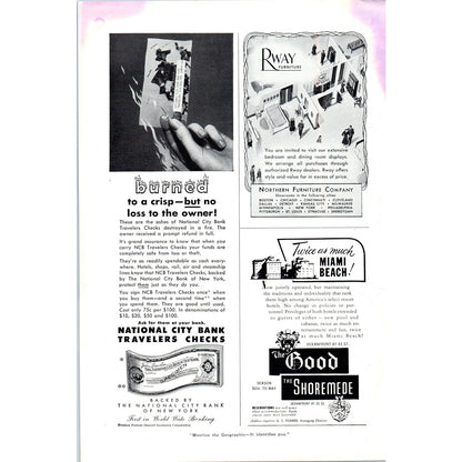 Admiral Triple Thrill Mahogany Television TV Teleset - Vintage Magazine Ad D20