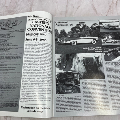 Dual 4-Barrel Carburetors - '55, '56, '57 Classic Chevy World - Apr 1986 M31