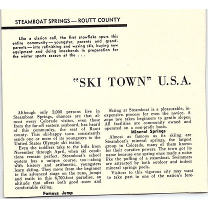 Nite's Rest Motel Steamboat Springs CO 1958 Ad AG1-H6