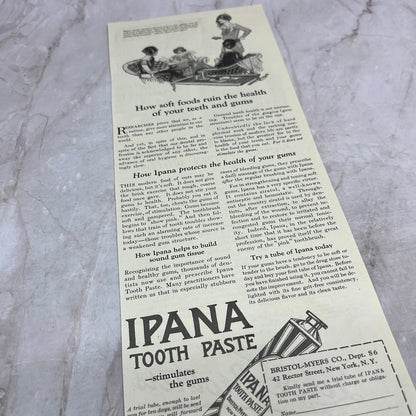 Ipana Toothpaste Bristol-Myers Co NY 1924 Magazine Ad FL6-11