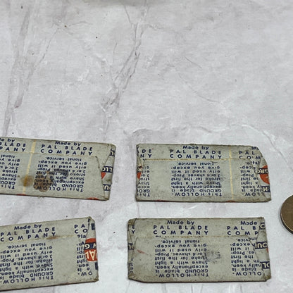 Vintage Pal Blade Company Hollow Ground Razor Blade NOS Set of 4 SB7