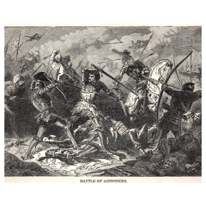 Roving Bands of Armagnacs 1911 Engraving Print AF5-7