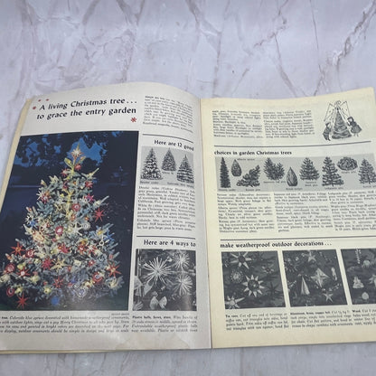 1957 Sunset Ideas For Christmas Decorating Magazine Book TA9