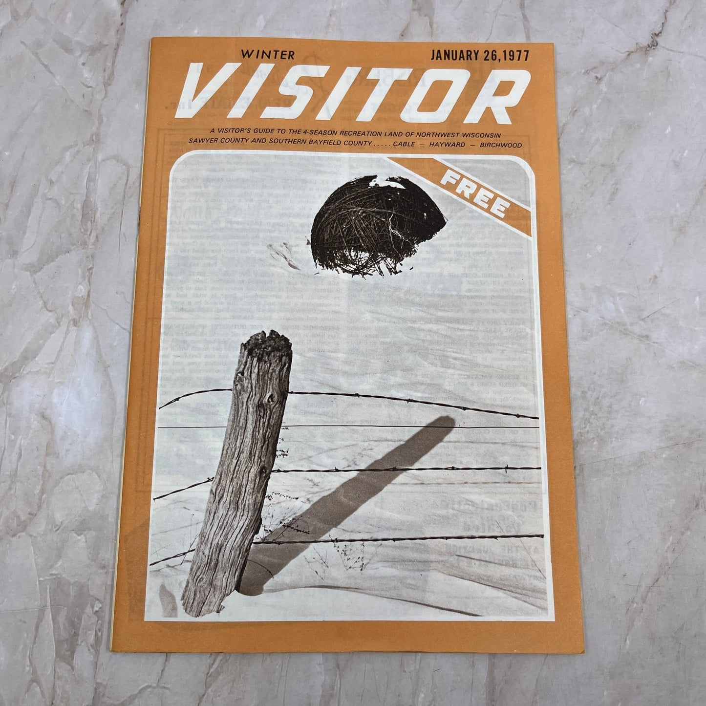 1977 Jan 26 - NW Wisconsin Visitor Magazine Bayfield & Sawyer County M11