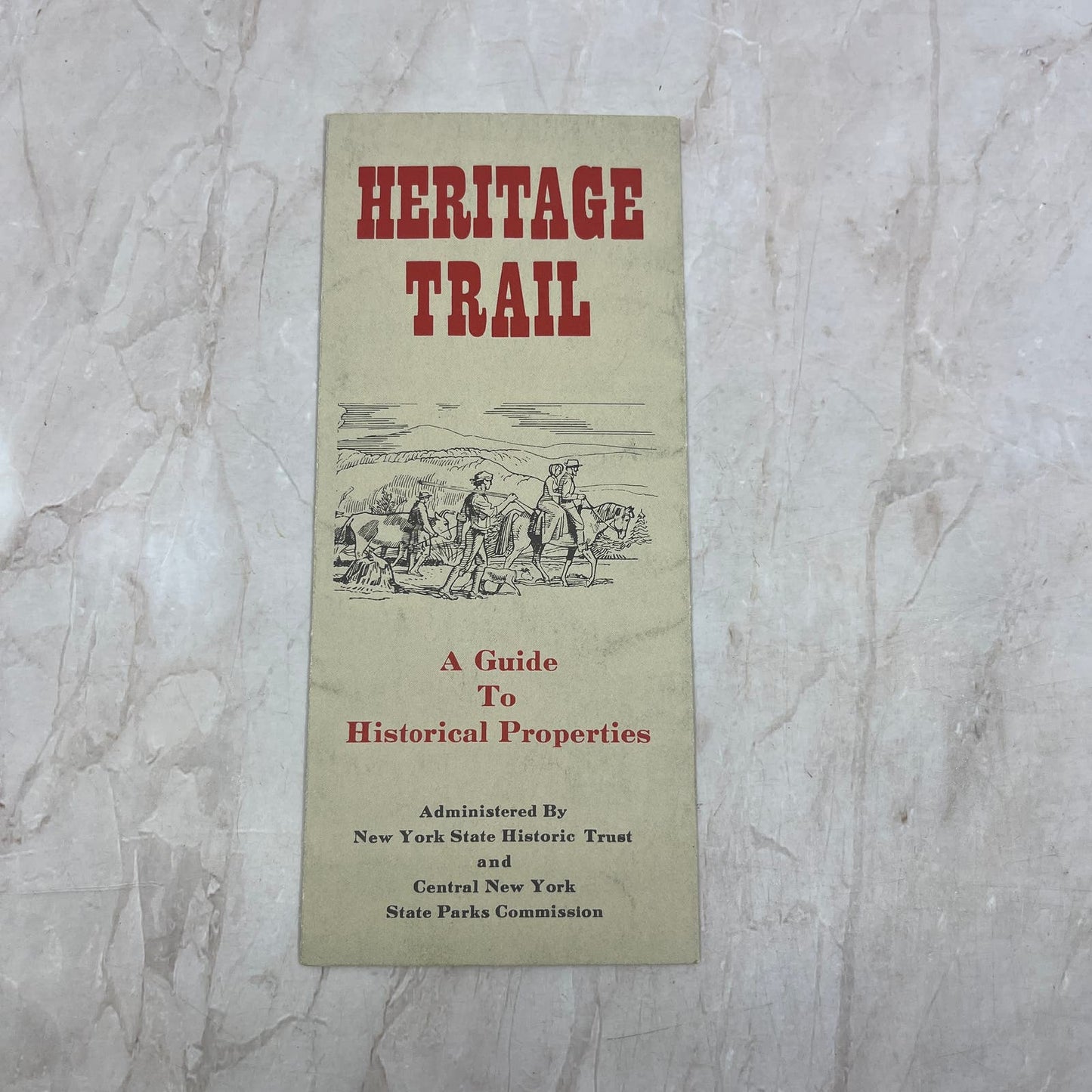 c1960 Heritage Trail New York Guide to Historical Properties Brochure TG8-Z