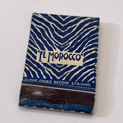 El Morocco 154 East 54th St New York Vintage Matchbook Cover TB6-MB1-6