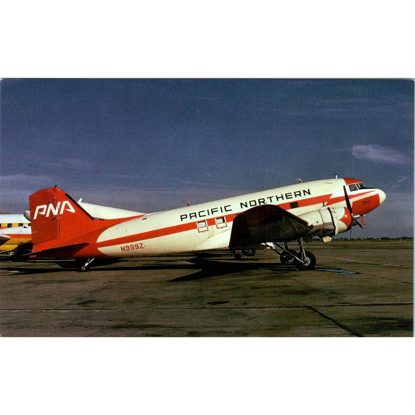 Pacific Northern Airlines DC-3 N999Z Vintage Postcard PC2