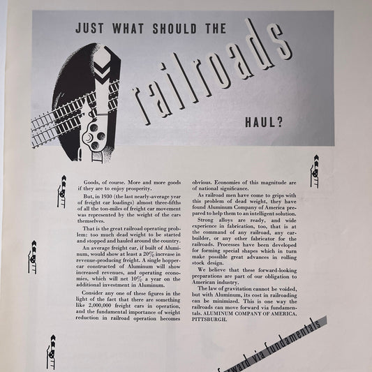 The Aluminum Company of America Pittsburgh 1935 Ad V1-5