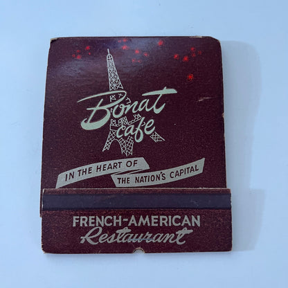 Borat's French-American Restaurant Jumbo Feature Matches Vtg Matchbook SC4-R8