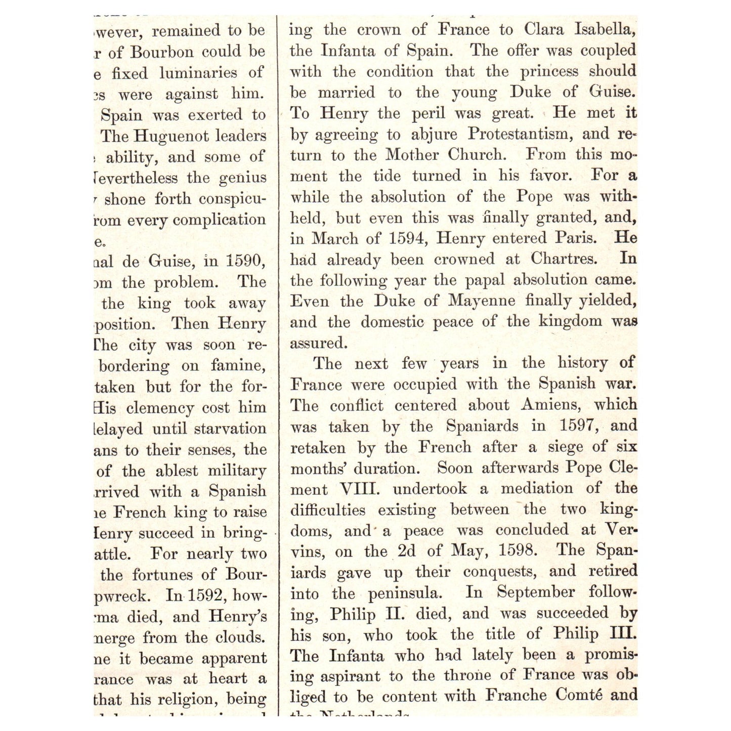 Entrance of Henry IV Into Paris 1911 Engraving Print AF5-8
