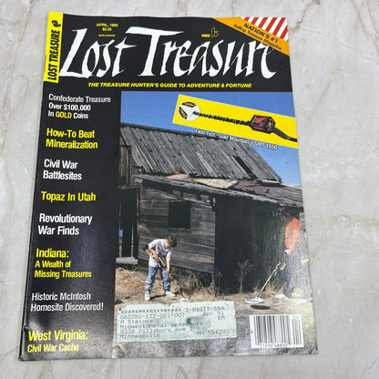 1990 April - Lost Treasure Magazine - Treasure Hunting Gold Prospecting M14