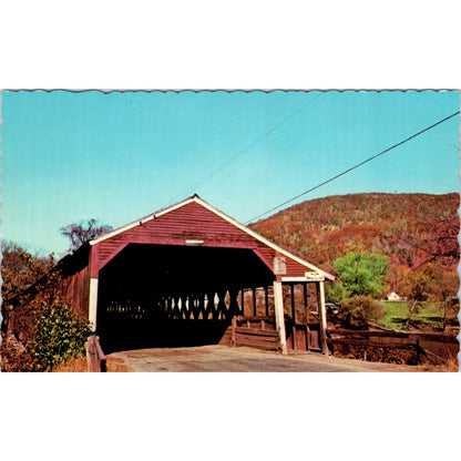 Haverhill-Bath Bridge Ammonoosuc River Woodsville NH Covered Bridge Postcard PC6