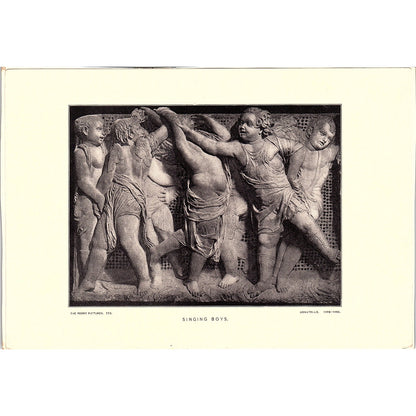 Perry Pictures Singing Boys Donatello Vintage Art Print 5x7" V17