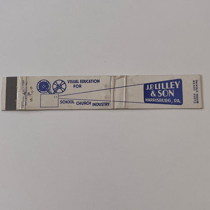 J.P. Lilley & Son Visual Education Harrisburg PA Vintage Matchbook TB6-MB2-9