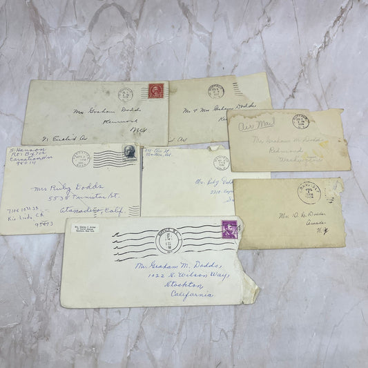 1904-1960s D.L., Ryby and Graham Dodds Set of Postal Cover Envelopes TG9-PC-8