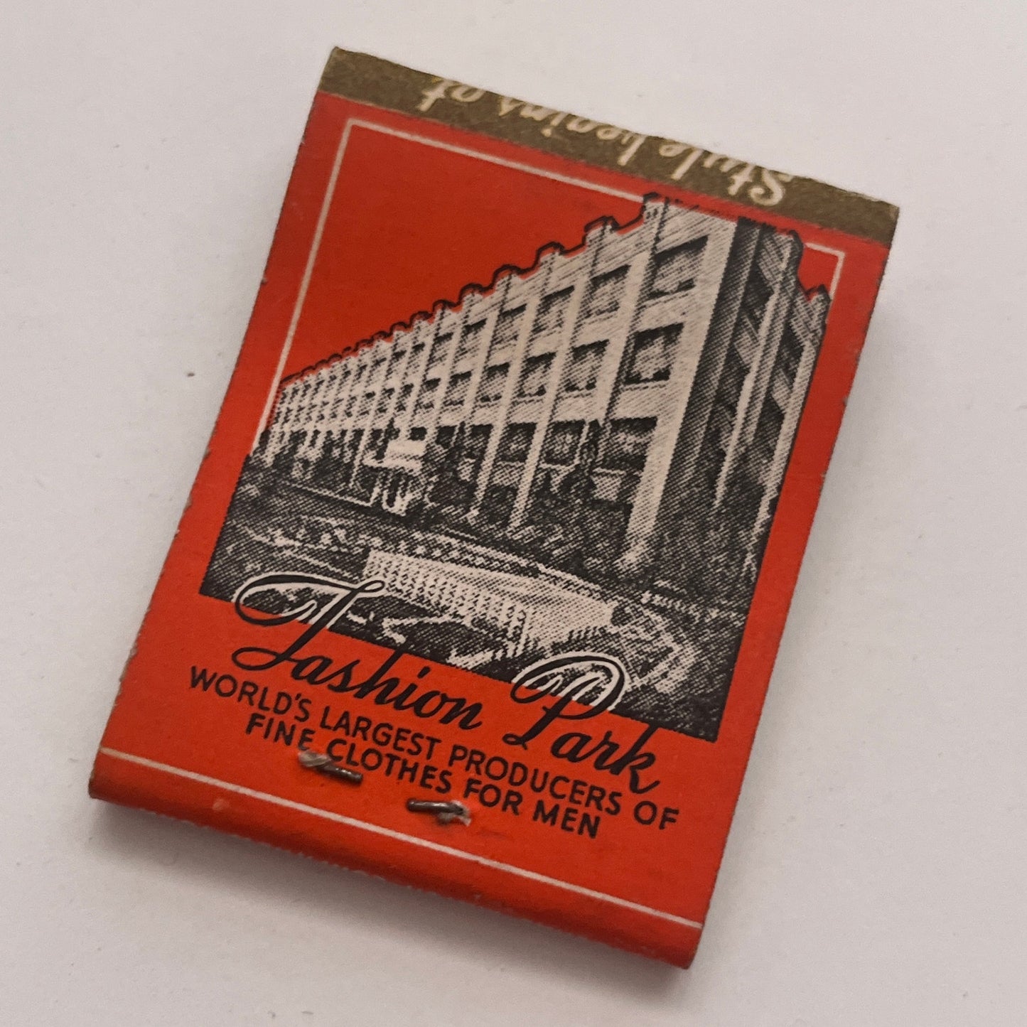 Fashion Park Clothes The Stackpole, Moore, Tryon Co Hartford Matchbook TB8-MB2-6