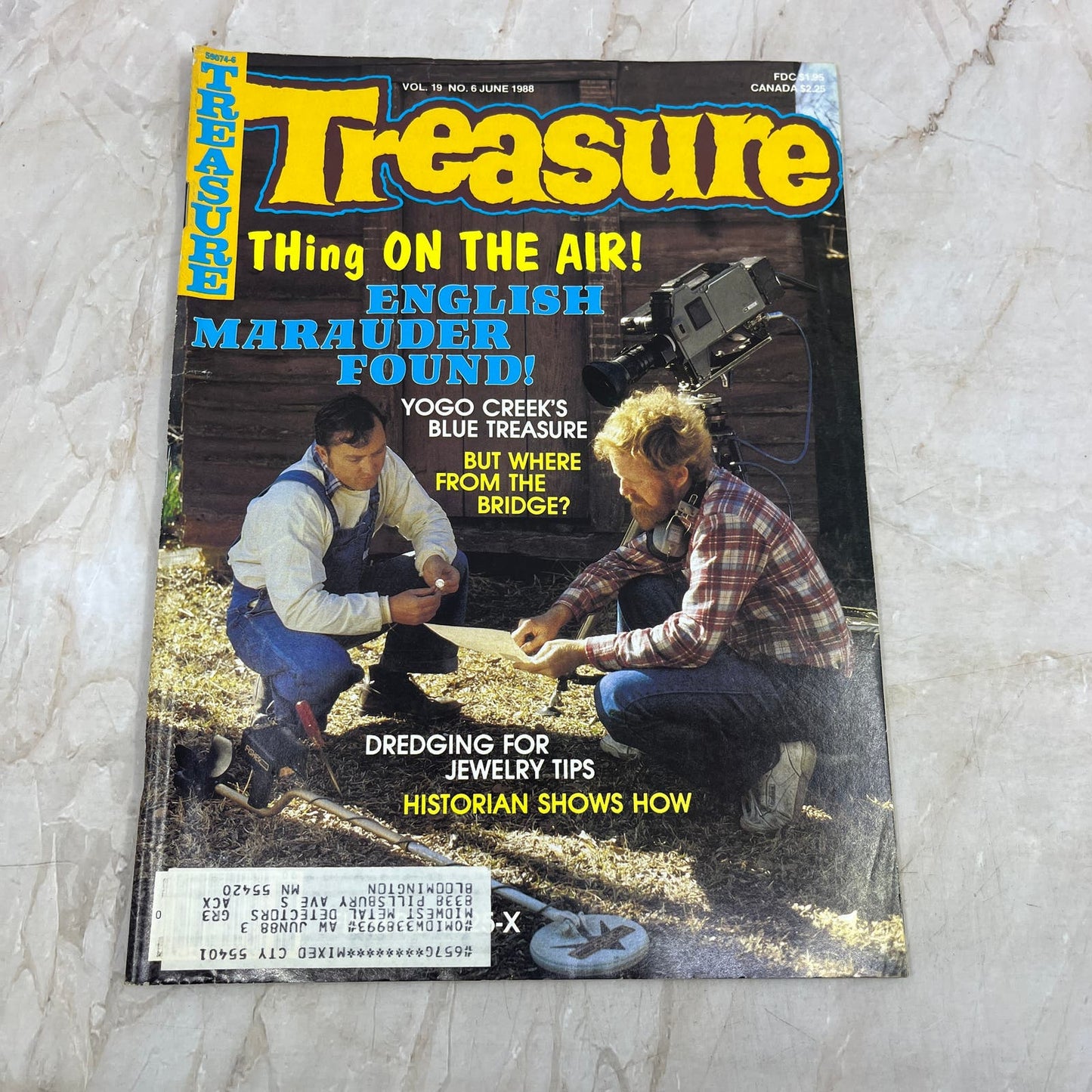 1988 July - Treasure Magazine - Treasure Hunting Prospecting Metal Detector M15