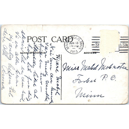 1913 Deephaven Bay Lake Minnetonka Minnesota Vintage Postcard PD9